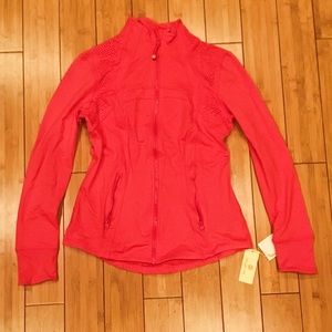 Tangarine Perforated Mesh Jacket Rose Red M